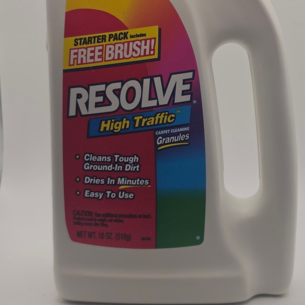 Full Bottle RESOLVE High Traffic Carpet Cleaning Granules Discontinued