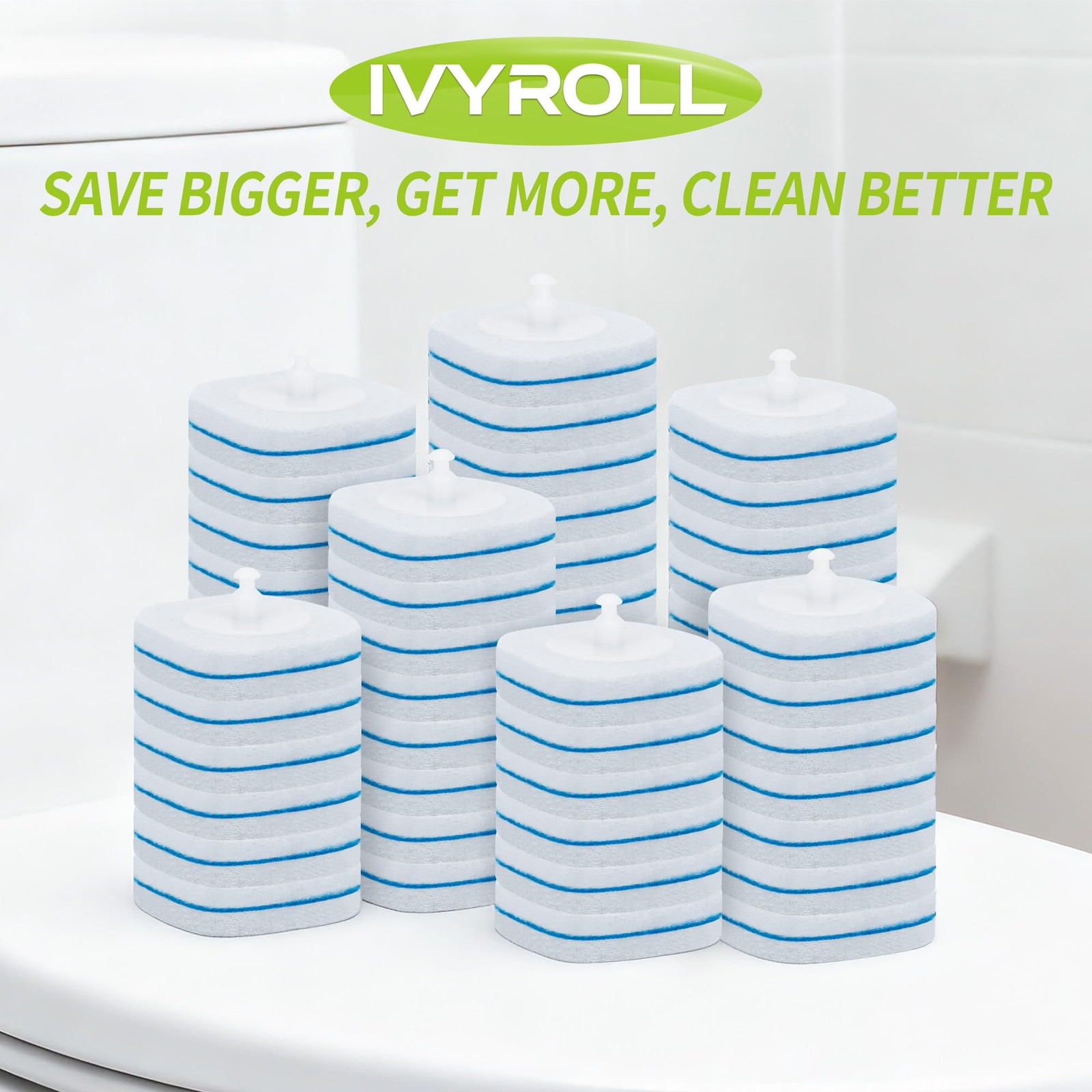 Toilet Bowl Cleaner Wand Refills Compatible with CLOROX, 63 Count Disposable …