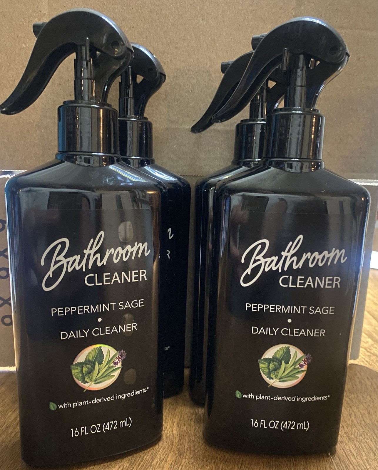 4btls. Bathroom Cleaner Daily Cleaner (PEPPERMINT SAGE) 16oz. Each