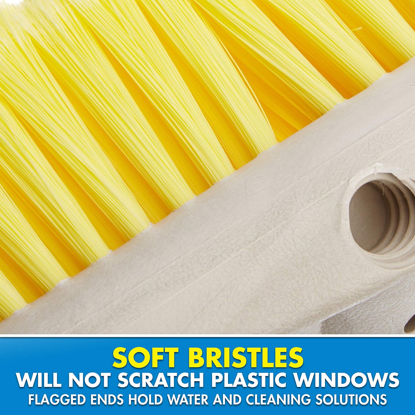 Star Brite 8 Inch Standard Soft Cleaning Brush For Boats And Outdoor Surfaces