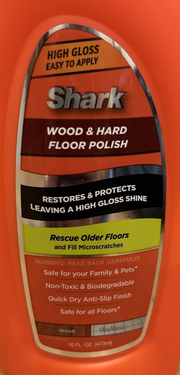 SHARK Wood & Hard Floor Polish High Gloss Restores & Protects 16 oz Discontinued