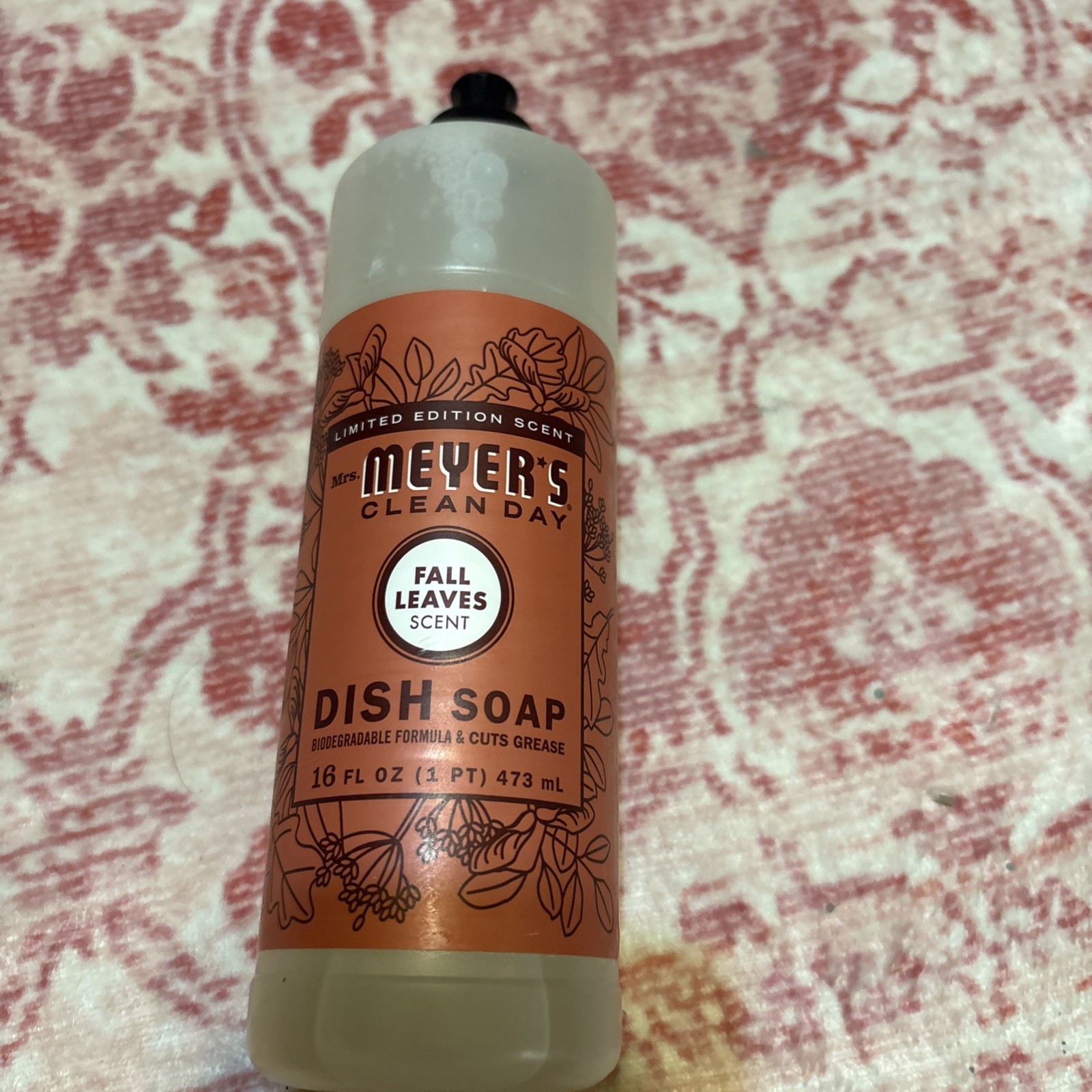 Mrs Meyers Clean Day Dish Soap Fall Leaves 16 fl oz-