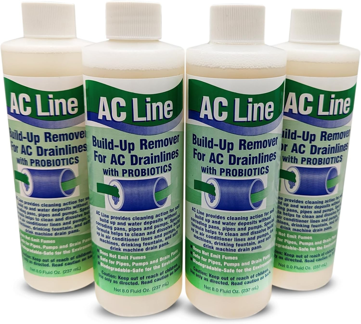 AC Drain Line Cleaner – 4 Pack / 12 Month Supply – Cleans HVAC Drain Lines, Cond