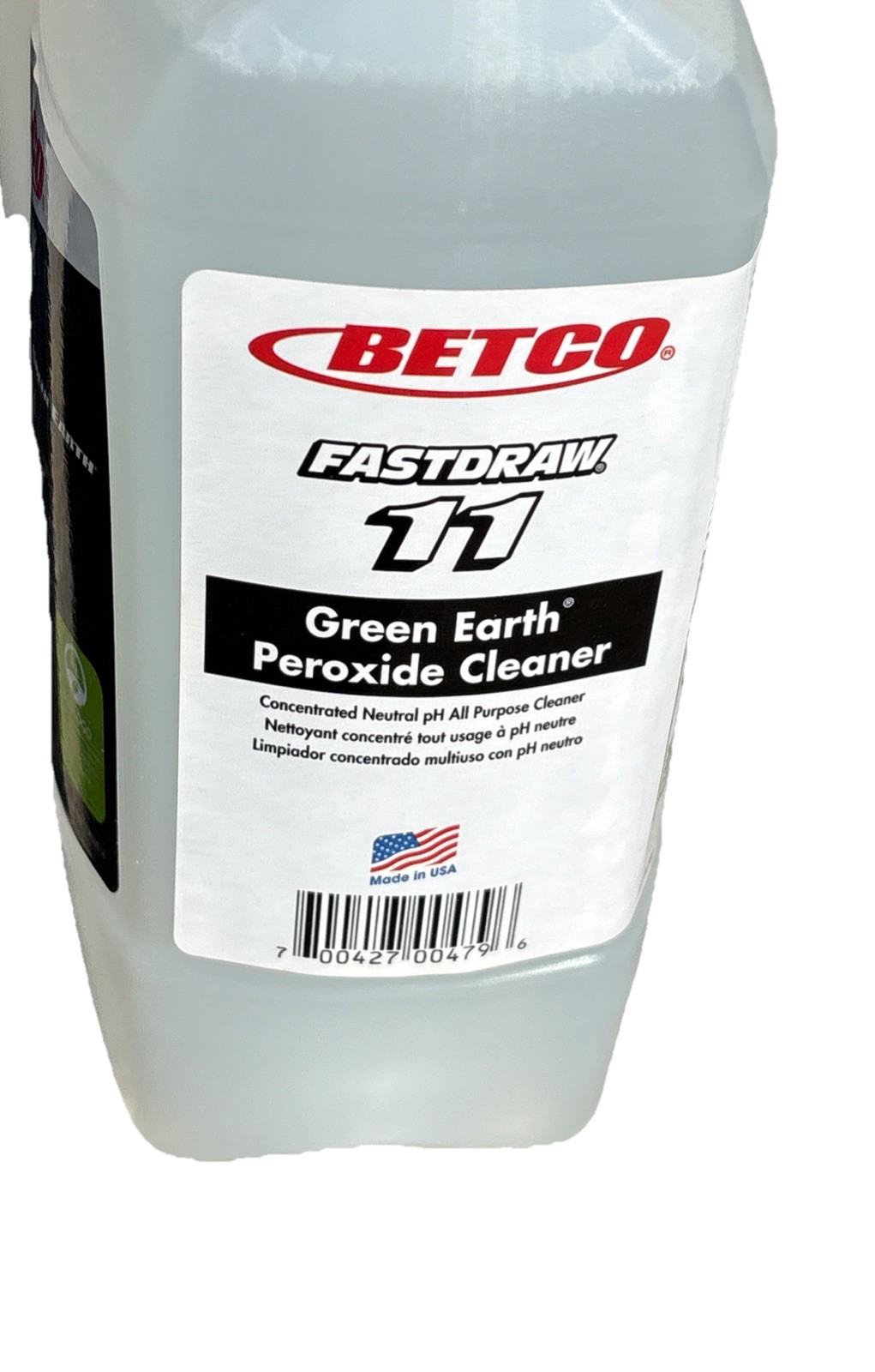 Case Of 4 Betco Green Earth Peroxide Cleaner, Clear 2L Bottles