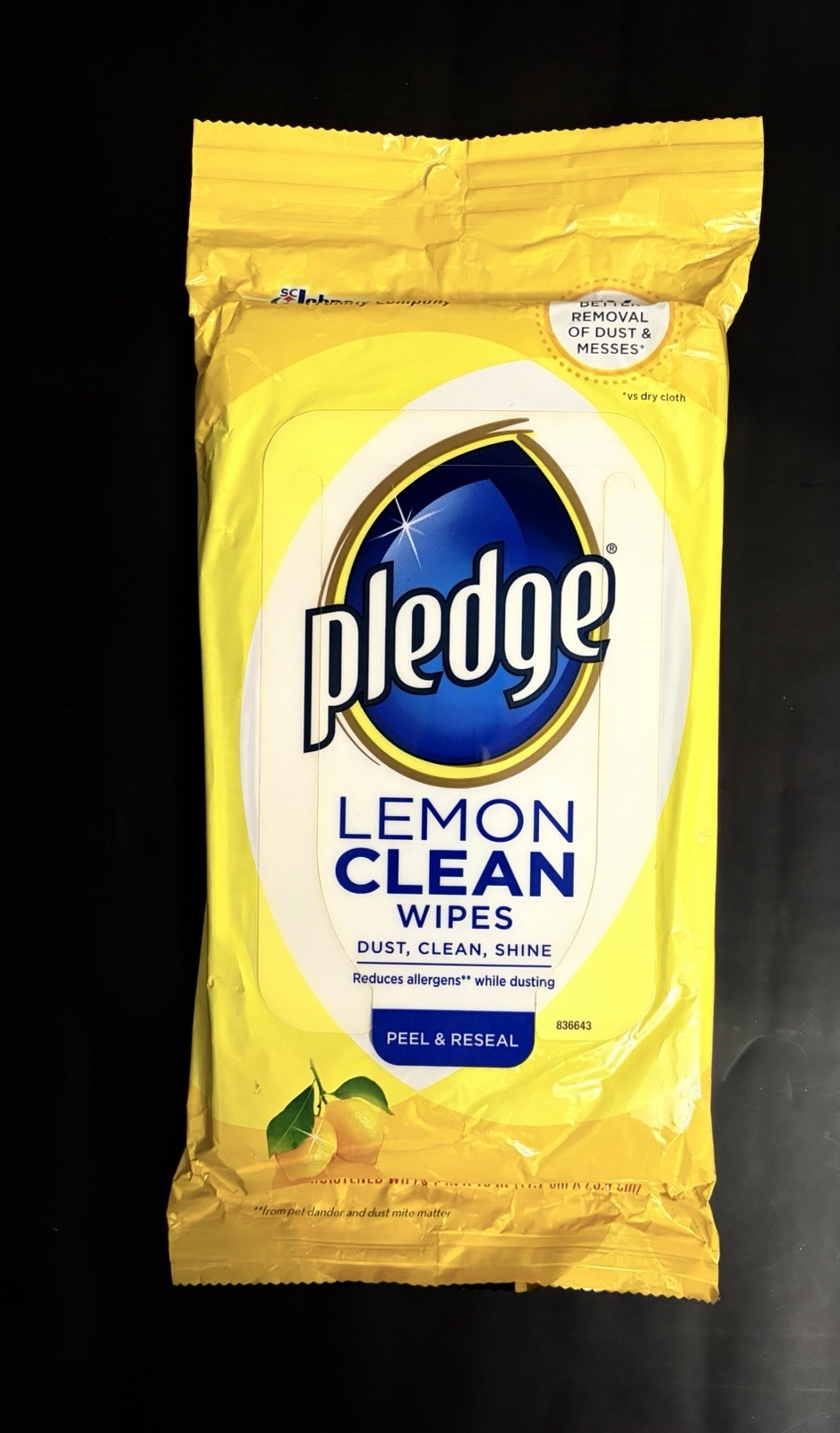 NEW 2pc Pledge Lemon Clean Spray 13.8 oz AND 24 Wipes (2013) NOS 3X Better