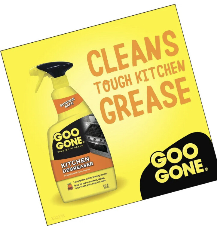GOO GONE ~ KITCHEN Range Stove Tops DEGREASER Grease Grime Foaming Cleaner 28oz