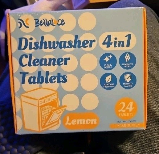Dishwasher Cleaner Tablets Deodorizer Pods-24 2x Pack Deep Cleaning Dish Washer