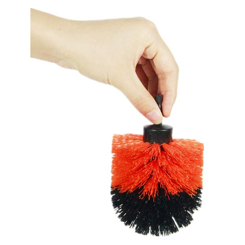 Drill Brush Set Power Scrubber Drill Attachments For Carpet Tile Grout Orange