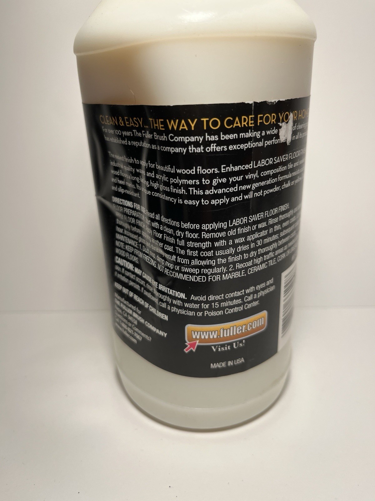 Fuller Brush Company Labor Saver Floor Finish Easy To Apply Long Lasting