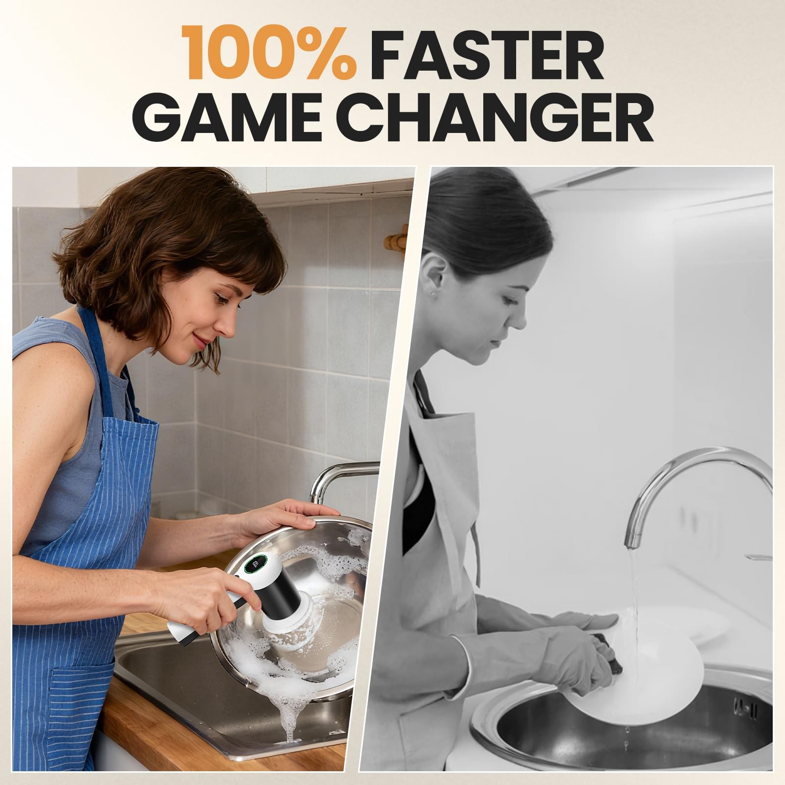 Swyprrix Electric Bathroom Cleaning Brush, Cordless Spin Scrubber Full Body W…
