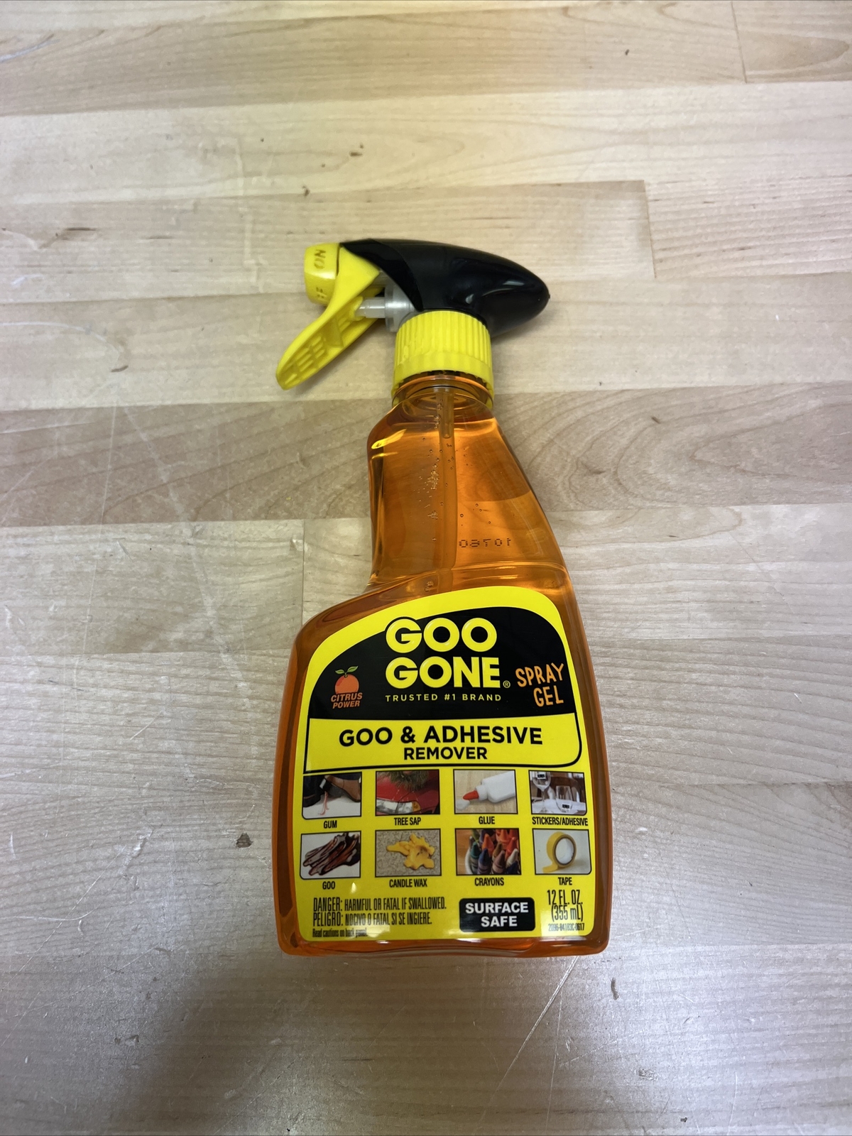 Goo Gone Remover Spray Gel 12 Oz Fresh Citrus Scent (2 PACK)