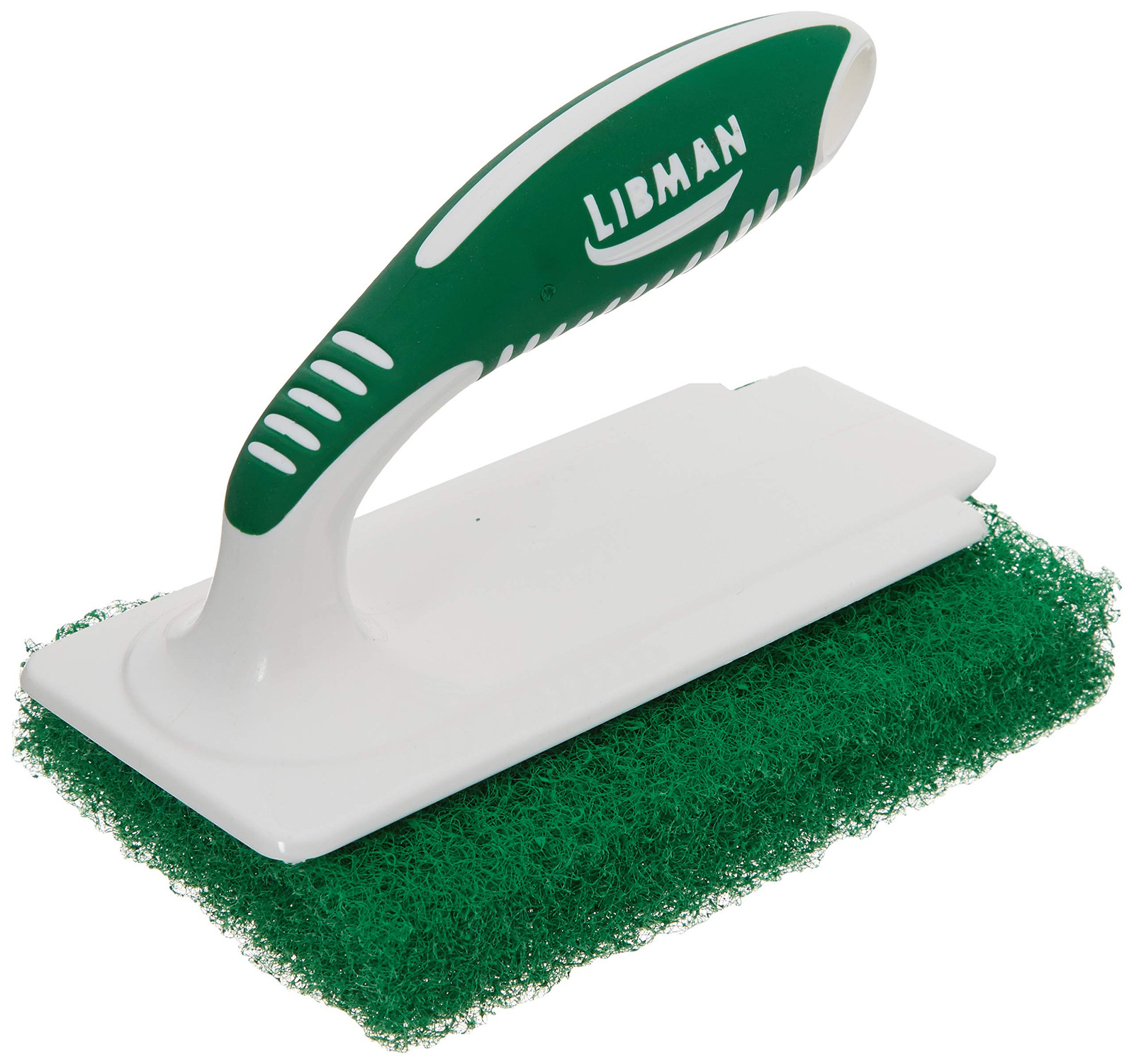 Round Cleaning Brush for Tile and Tub with Comfortable Grip and Durable Handle
