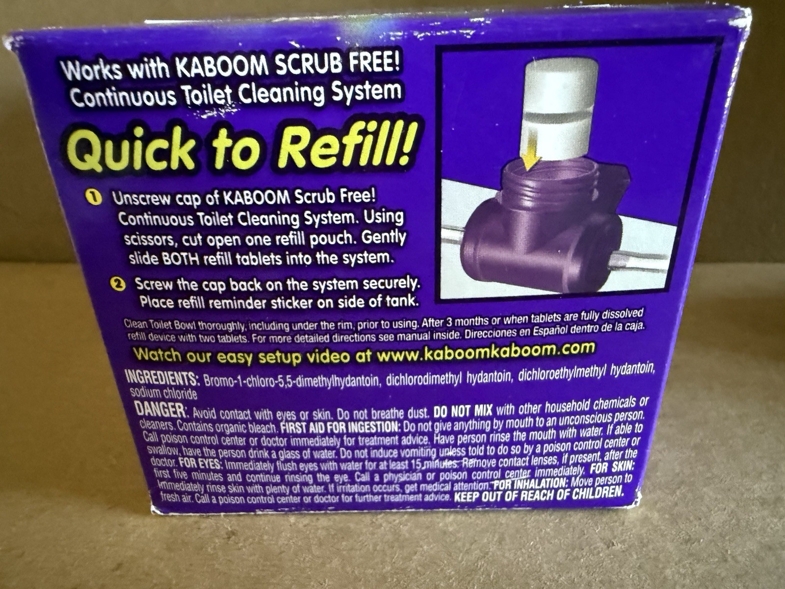 Kaboom Scrub Free Continuous Clean Toilet Bowl Cleaner Refills Pack Of 3