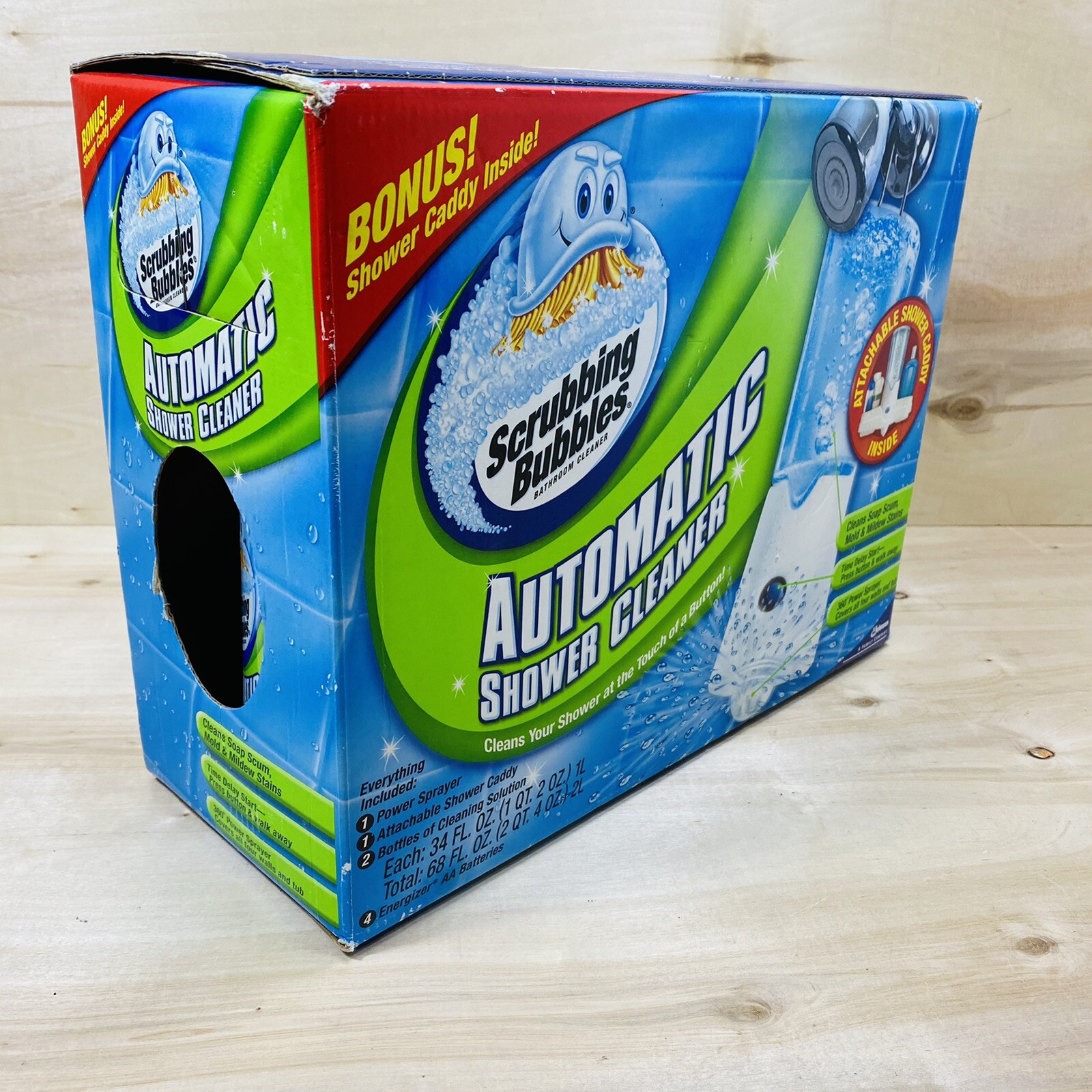Scrubbing Bubbles Automatic Shower Cleaner Power Sprayer Kit With 2 Refills NEW