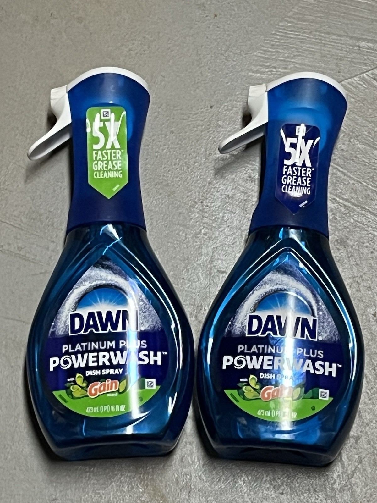 2x Dawn Powerwash Platinum Plus Dish Spray With Gain 16 fl oz each New