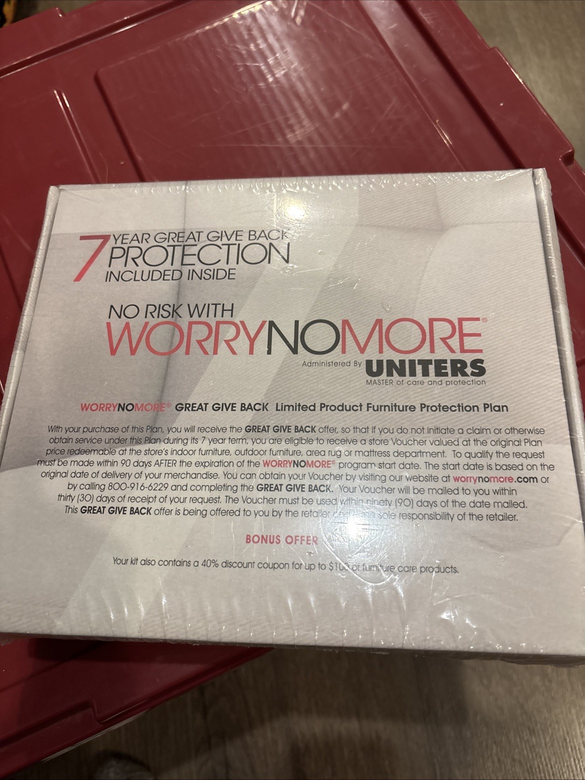 Worry No More – Wood, Leather, Fabric Furniture Protection Kit by Uniters NEW