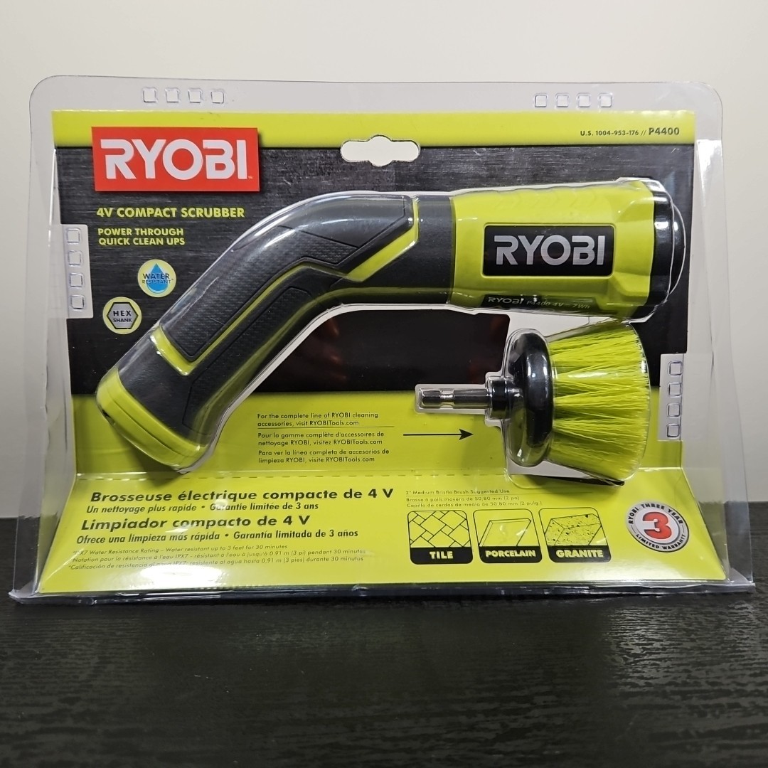 New Ryobi P4400 Cordless Compact Scrubber