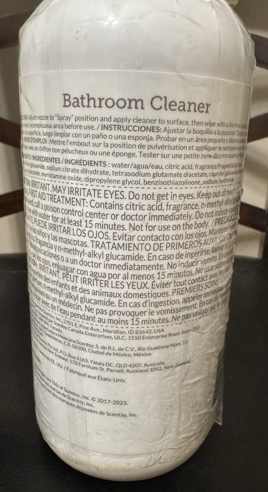 Scentsy Bathroom Cleaner Spray – Pineapple Dragon Fruit Scent 16 Oz. Sealed!