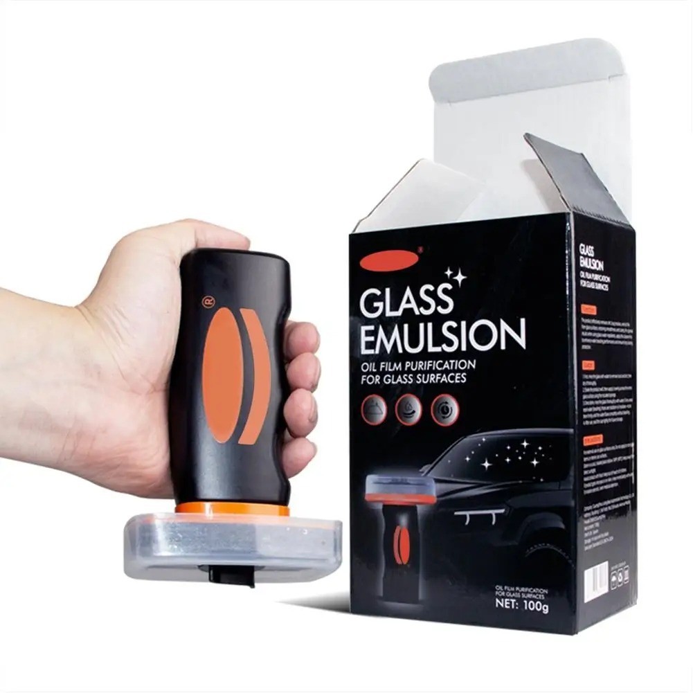Handheld Glass Oil Film Remover, 2025 New Car Oil Films Cleaner Removes Smudges