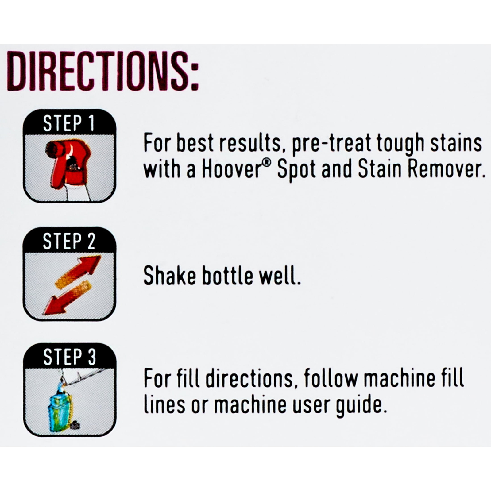Hoover Paws & Claws Pet Stain and Odor Remover,Carpet Cleaner Solution,128 fl oz