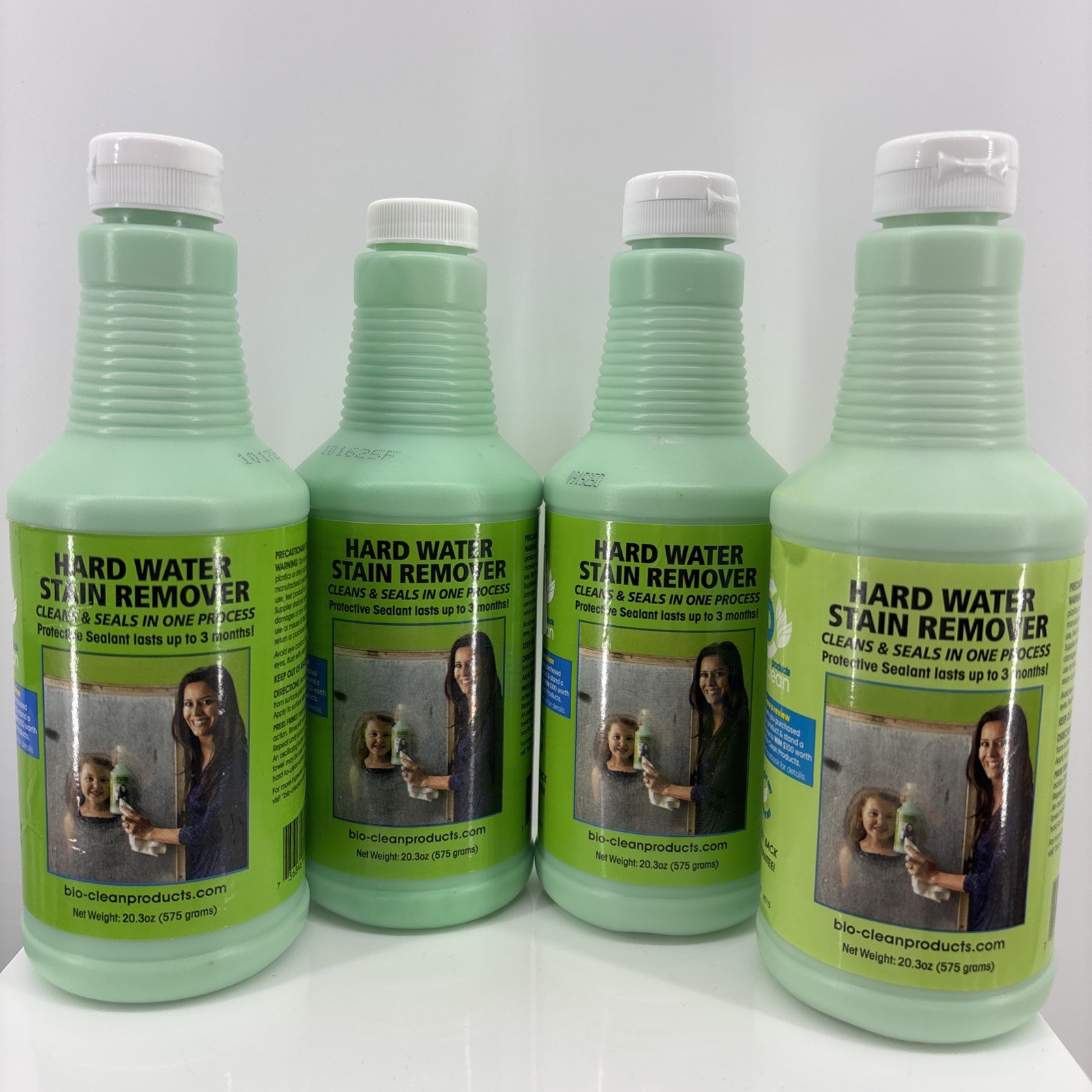 4 Bioclean Hard Water Stain Remover Cleans & Seals 20.3 oz Bottles (Lot Of 4)