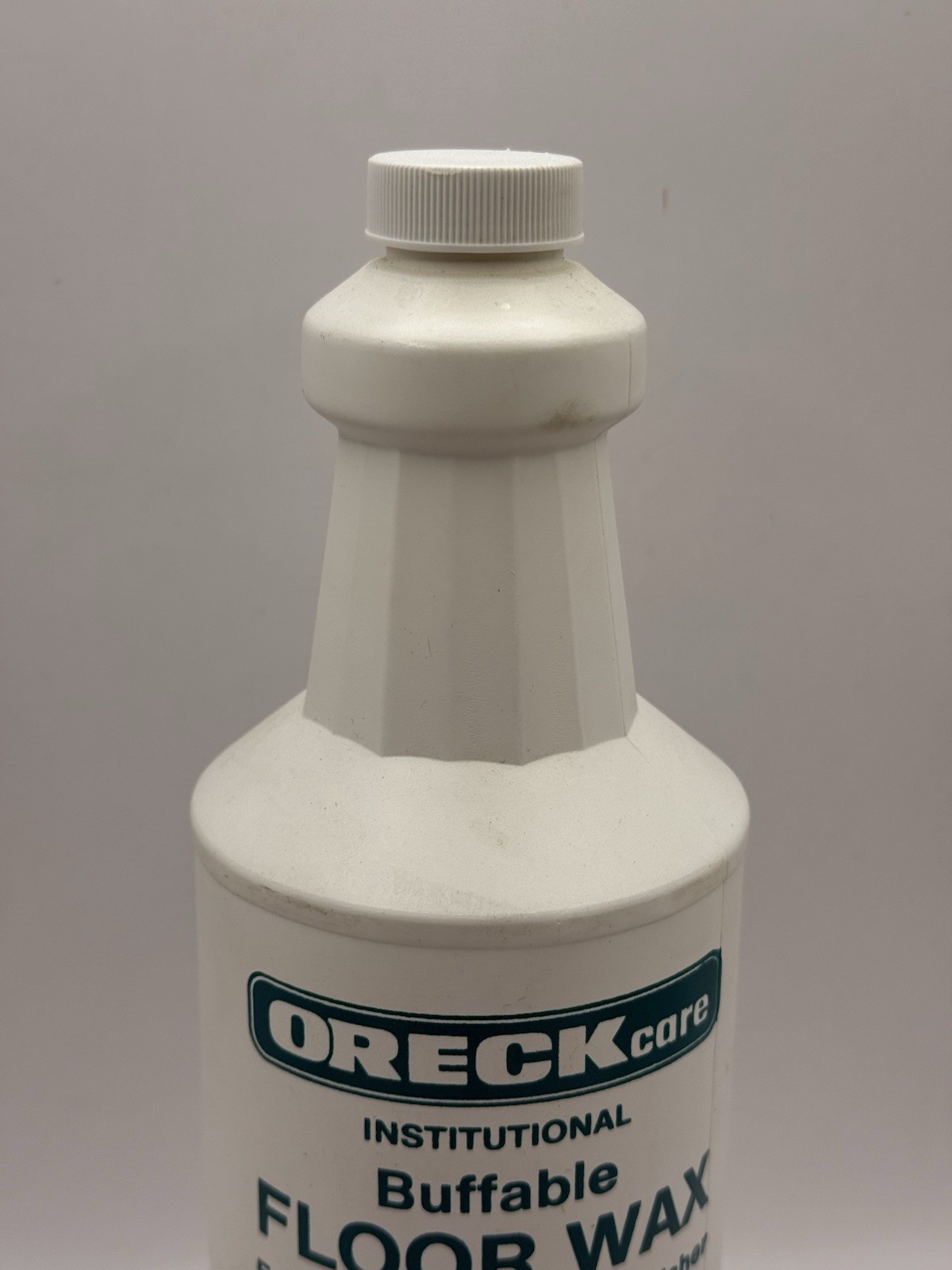 Vintage Oreck Care Institutional Buffable Floor Wax 32oz Full Bottle Polisher