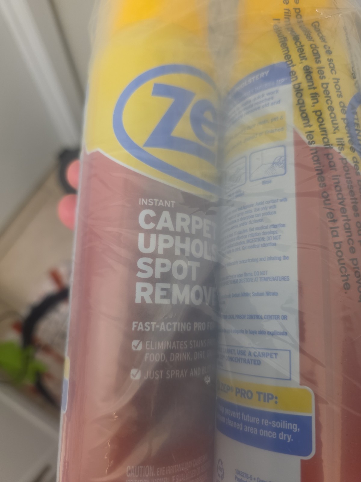 30, Zep Instant Carpet Upholstery Spot Remover Spot remover Foam 19-oz