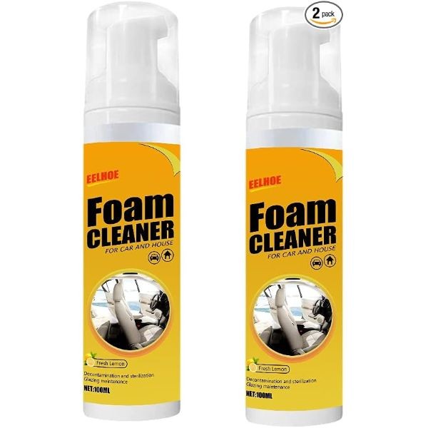 2Pcs Multipurpose Foam Cleaner Spray 100ml, Foam Cleaner for car and 2 Pcs