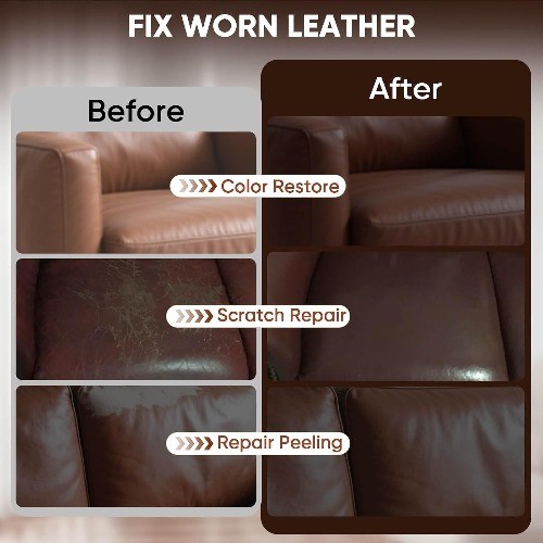 Recoloring Balm, 10OZ Repair Kit for Furniture, Size: 10 OZColor: Medium Brown