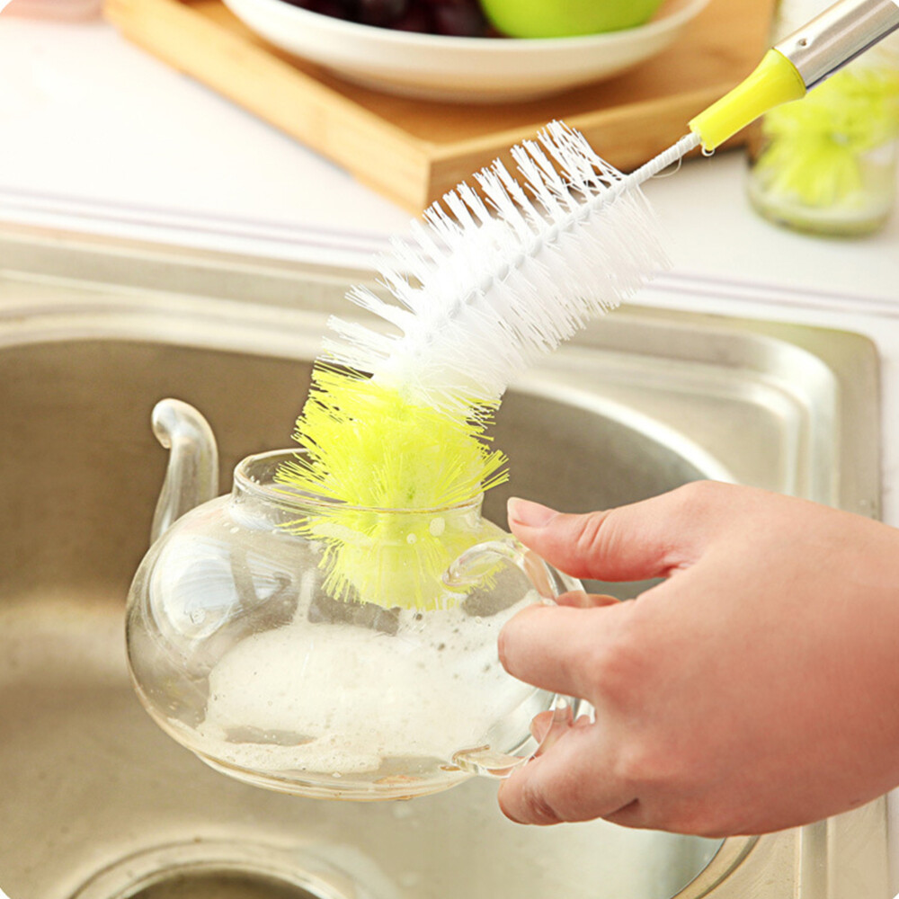 Bottle Scrub Brush Brushes for Cup with Long Handle Feeding
