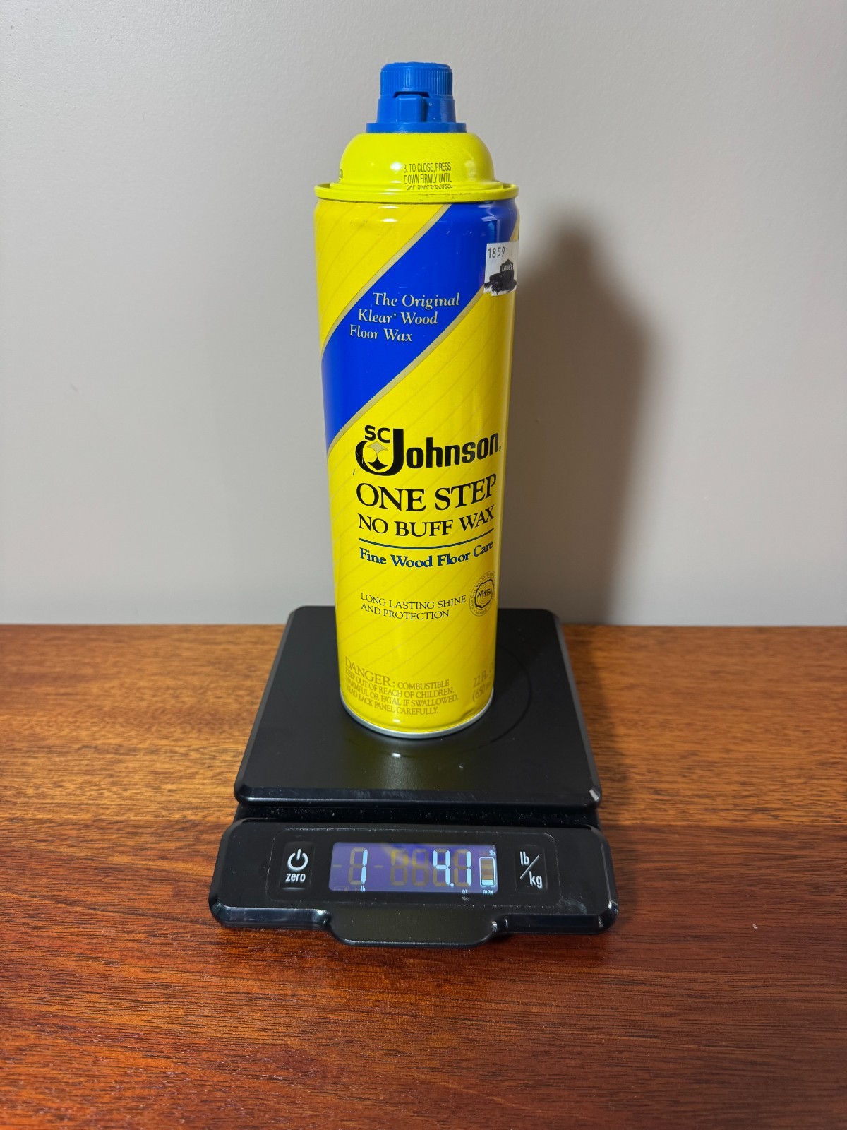SC Johnson One Step No Buff Wax Fine Wood Floor Care 22Oz Discontinued