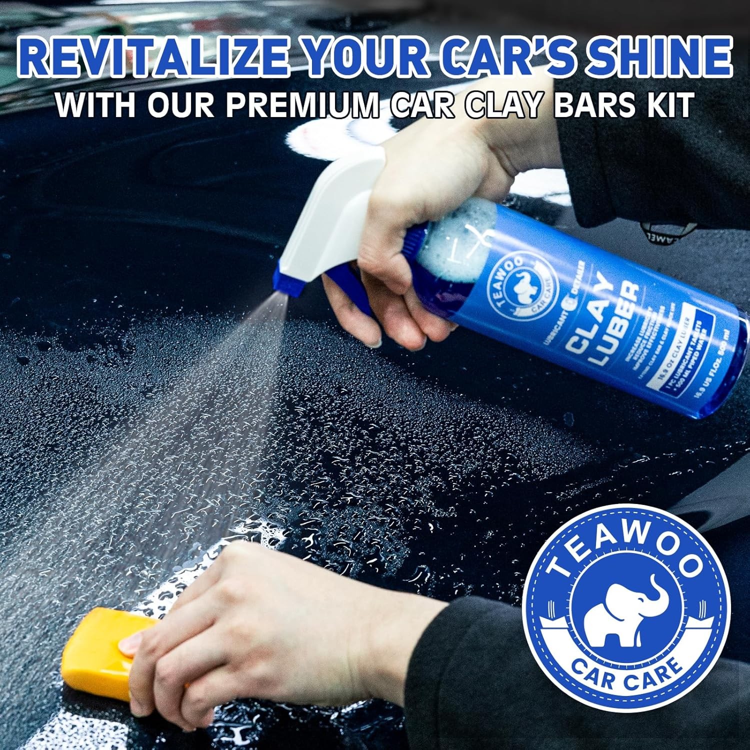 Clay Bars Kit, 6 Clay Bars & 20 PCS Lubricant Tablets, Complete Car Detailing