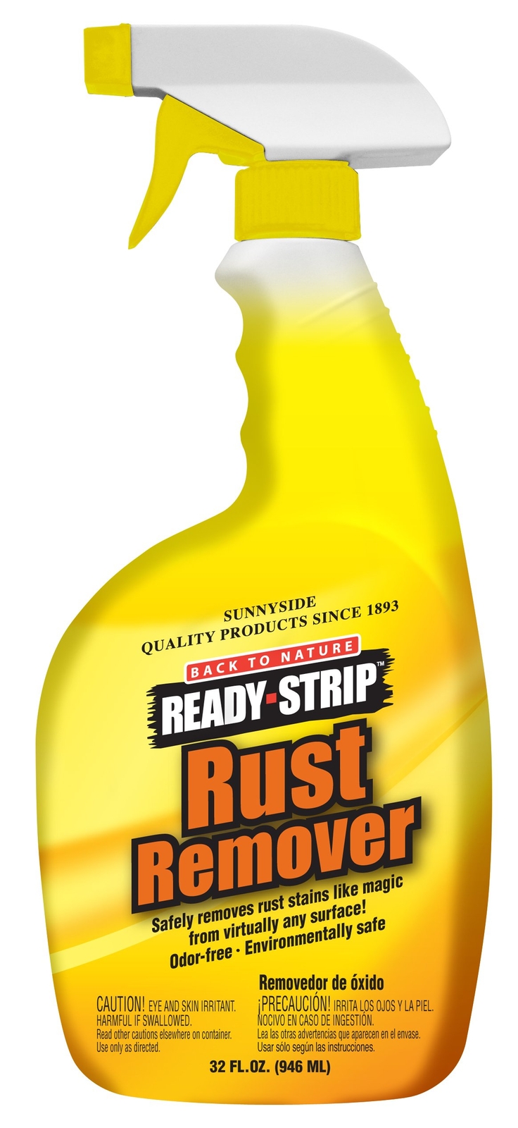 Sunnyside Back to Nature Rust Remover 32 Fl Oz Non Corrosive Safe for Surfaces