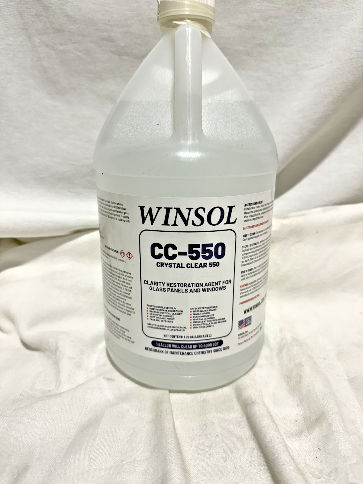 Winsol Crystal Clear 550 Glass Clearing Agent and Water Spot Removal
