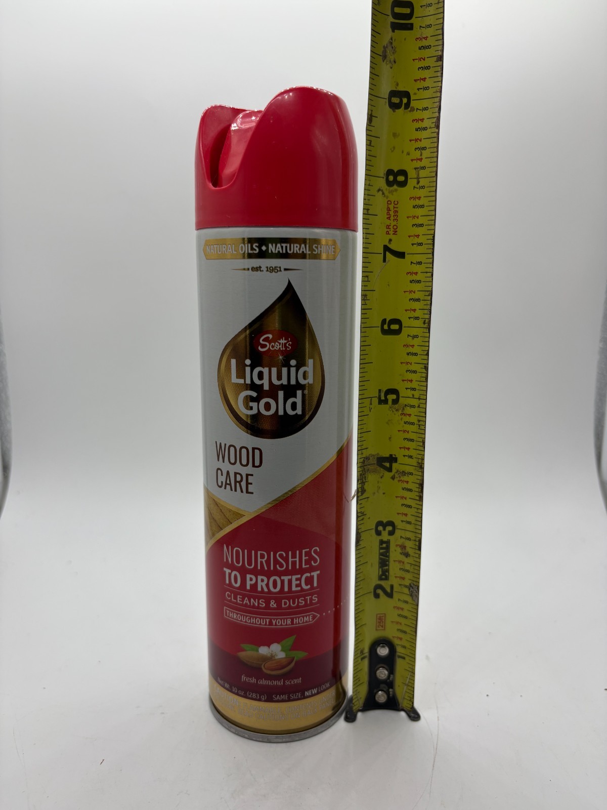 Scott’s Liquid Gold Wood Care Spray 10 oz Cleaner Polish Almond Scent Dust