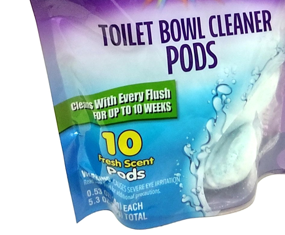 ( Lot 4 Bags ) KABOOM Fresh Scent Toilet Bowl Pods 10-Count/Bag – Total 40 Pods