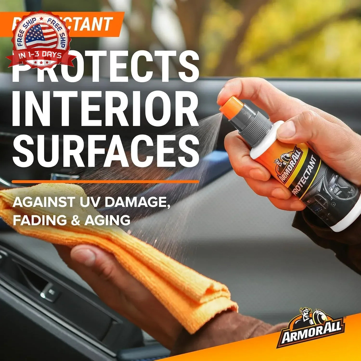 Car Wash and Interior Cleaner Kit by Armor All, Includes Towel, Tire Foam, Glass