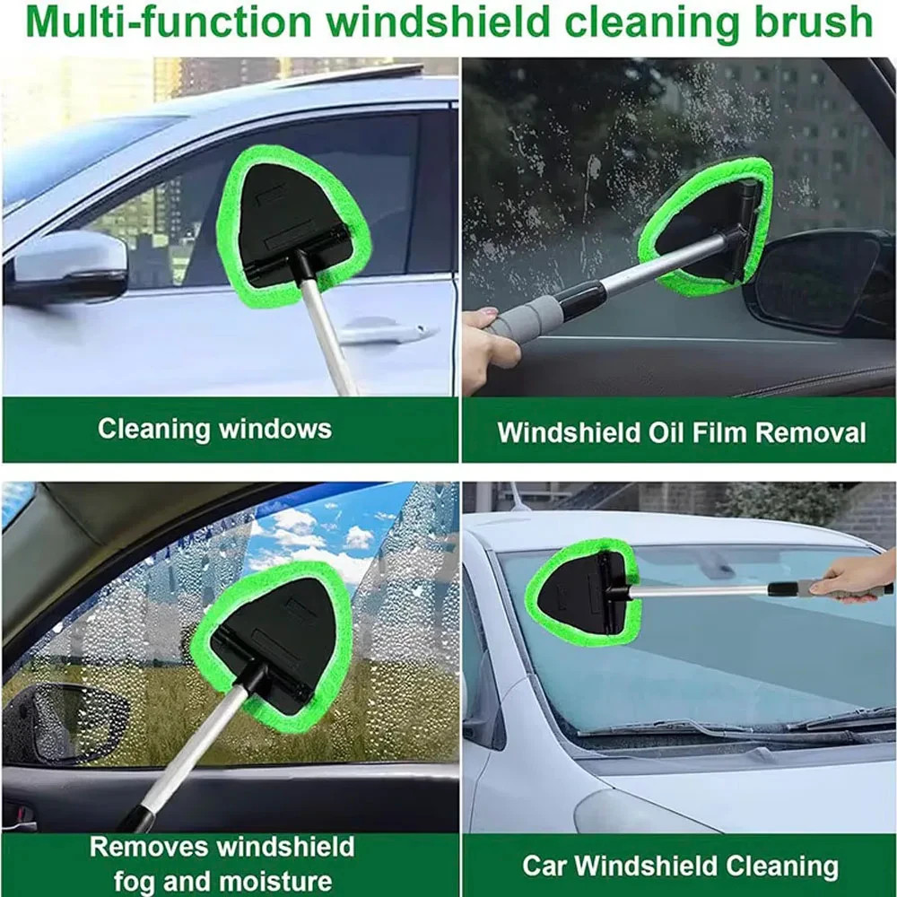 Windshield Cleaner Wand Microfiber Car Inside Window Cleaning Tool Anti Fog 2025
