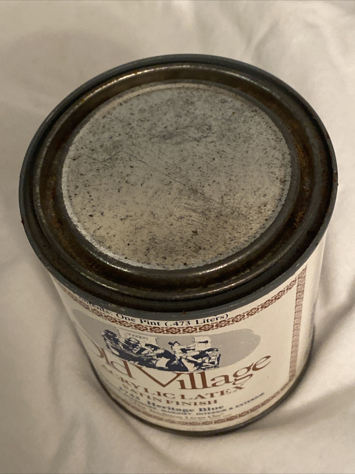 Olde Village Acrylic Latex Paints Satin Finish 1743 Heritage Blue Pint