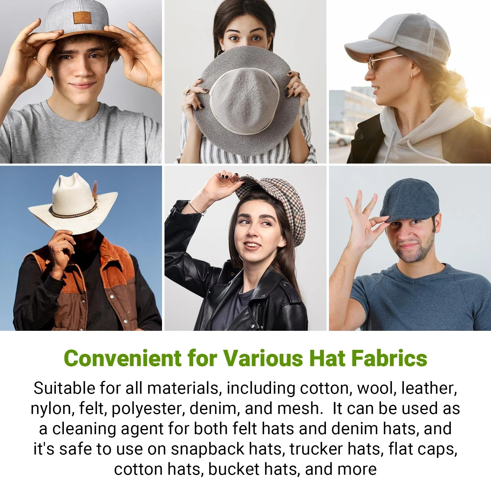 4-in-1 Hat Cleaning Kit – Quick-Drying Solution for Baseball, Cowboy, Felt Caps