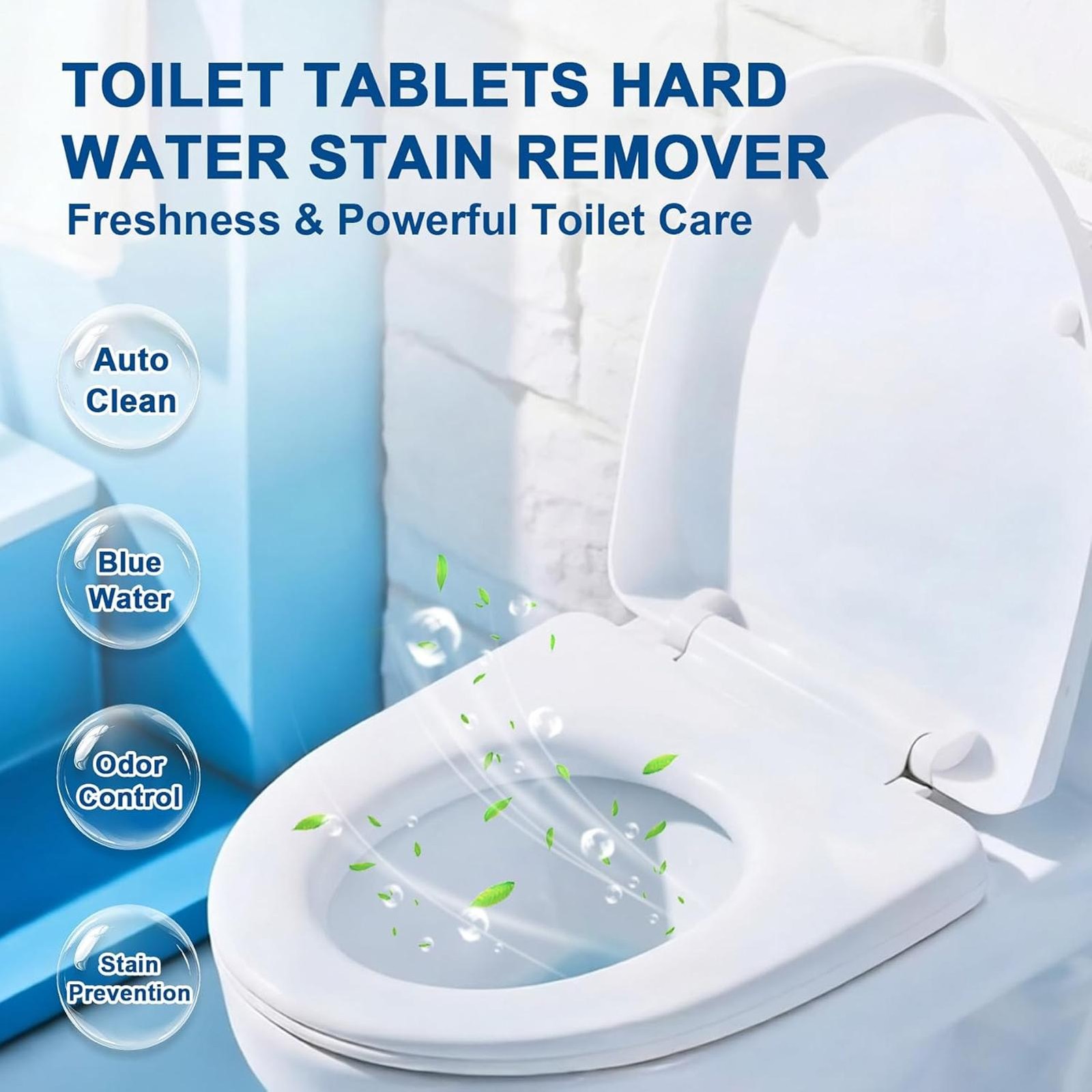 Automatic Toilet Bowl Cleaner Tablets Deodorizing Toilet Tank Cleaning Blocks