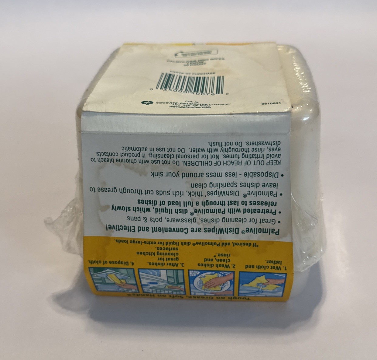 Palmolive Dish Wipes Lemon Grove Pretreated Disposable Cloths Discontinued 20 Ct