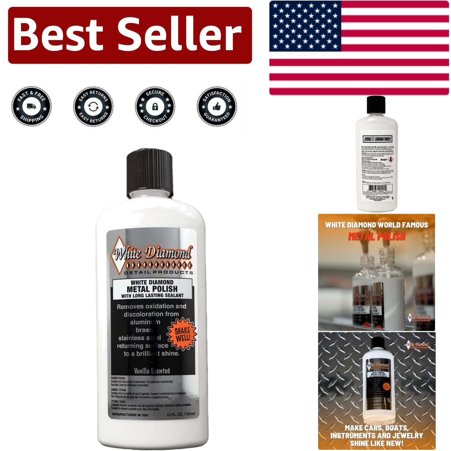 Ultimate 12 Fl Oz Cleaner and Protectant – Metal Polish with Long Lasting Seal