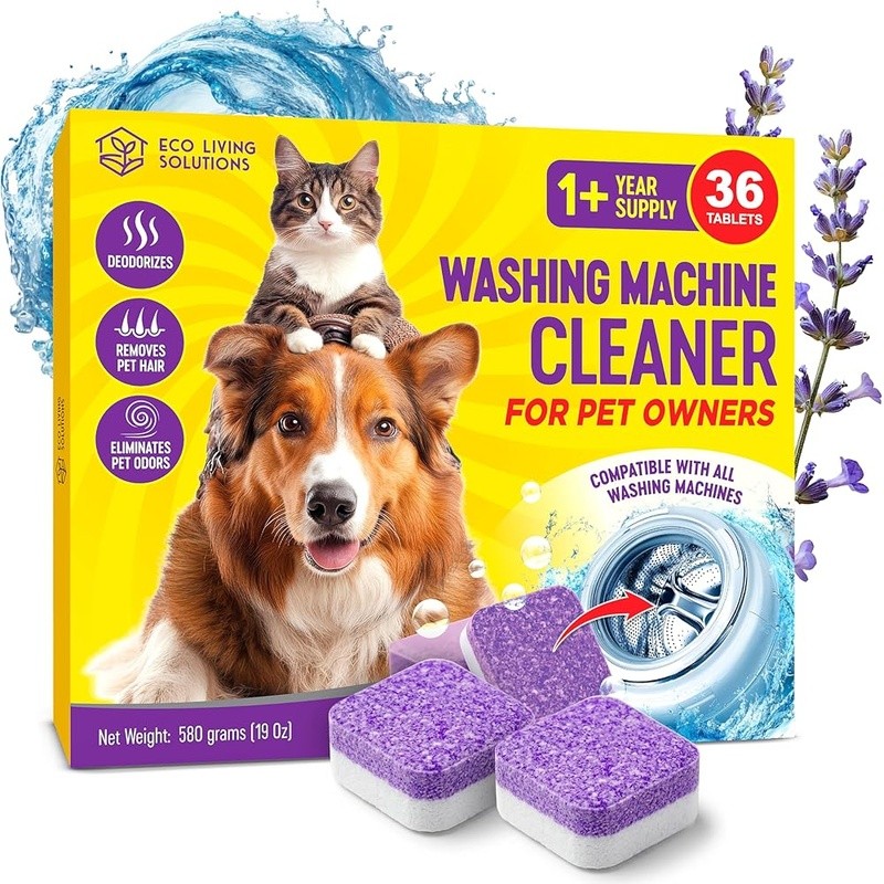 Pet Hair Washer Cleaner Tablets Easy Effortless Cleaning Enzyme Formula New