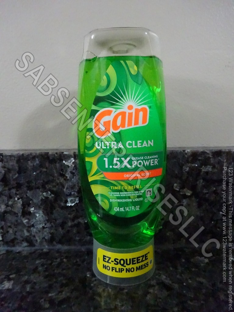 6 Gain Ultra Clean ORIGINAL Scent EZ-SQUEEZE Dishwashing Liquid Dish Soap 14.7oz