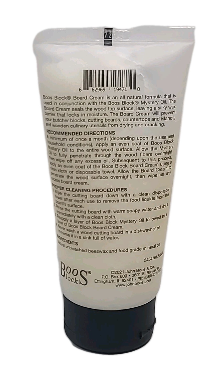 John Boos 5 Oz Boos Block BOARD CREAM for WOOD KITCHEN CUTTING BOARDS