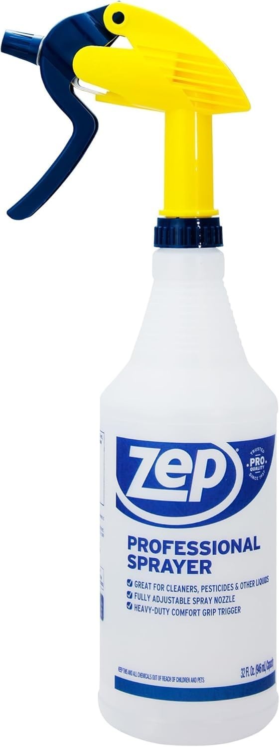 ZEP Professional Sprayer Bottle – 32 oz (Pack of 3) – 3 Spray Bottles, White