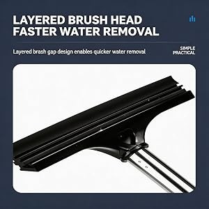 4 Pack All-Purpose Car Rearview Side Mirror Squeegee with Retractable Handle for