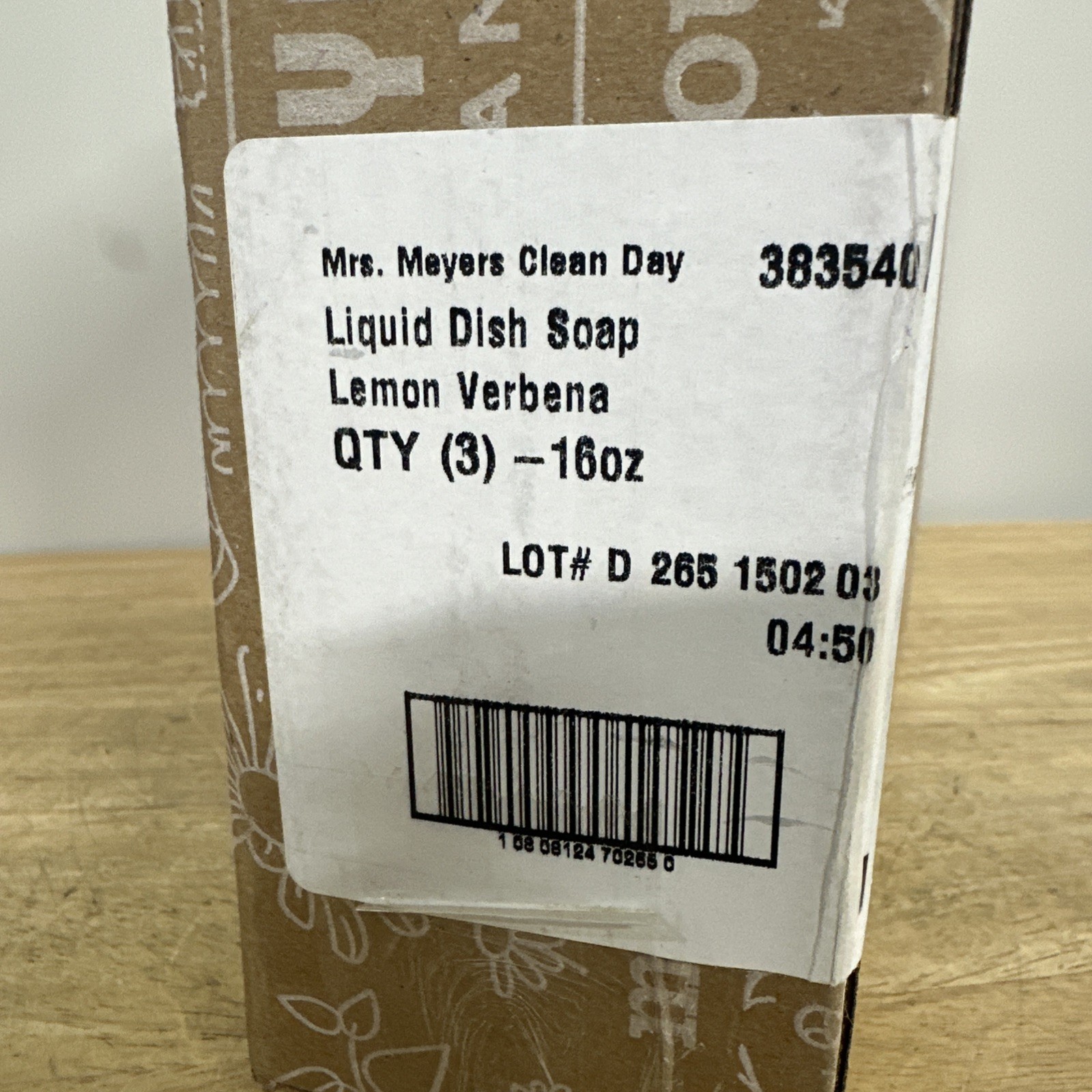 MRS. MEYER’S CLEAN DAY Liquid Dish Soap, Lemon Verbena, 16 fl. oz – Pack of 3