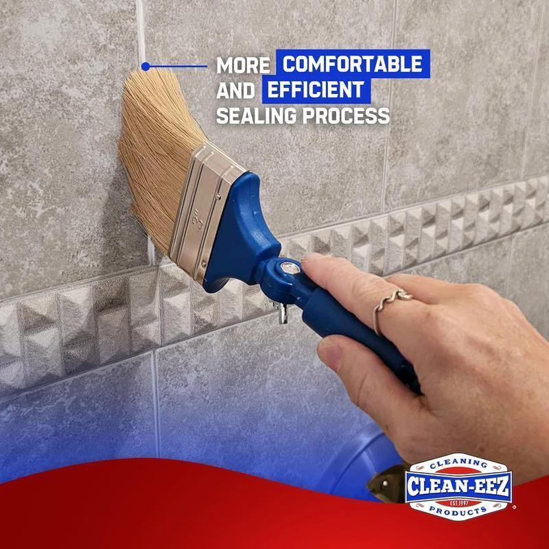 Grout Sealer Brush Combo Heavy Duty Protection Tile Shower Kitchen Bathroom 32oz